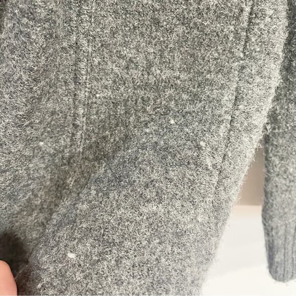 The Territory Ahead Women Small 100 Wool Heavy Knit Cardigan Gray Sweater - Picture 5 of 5